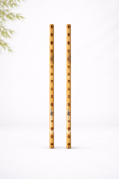 2 bâtons en bois 66 cm