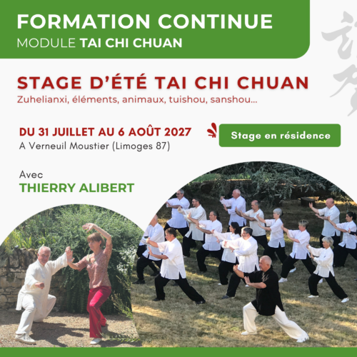 Stage d'été en résidence Tai Chi Chuan